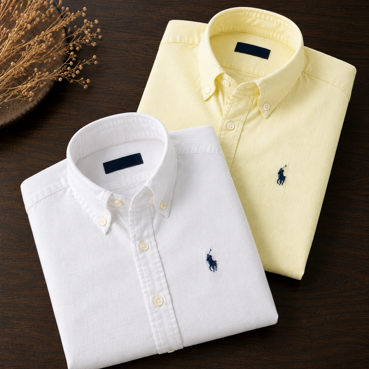 Men RL Polo Linen Cotton Shirts