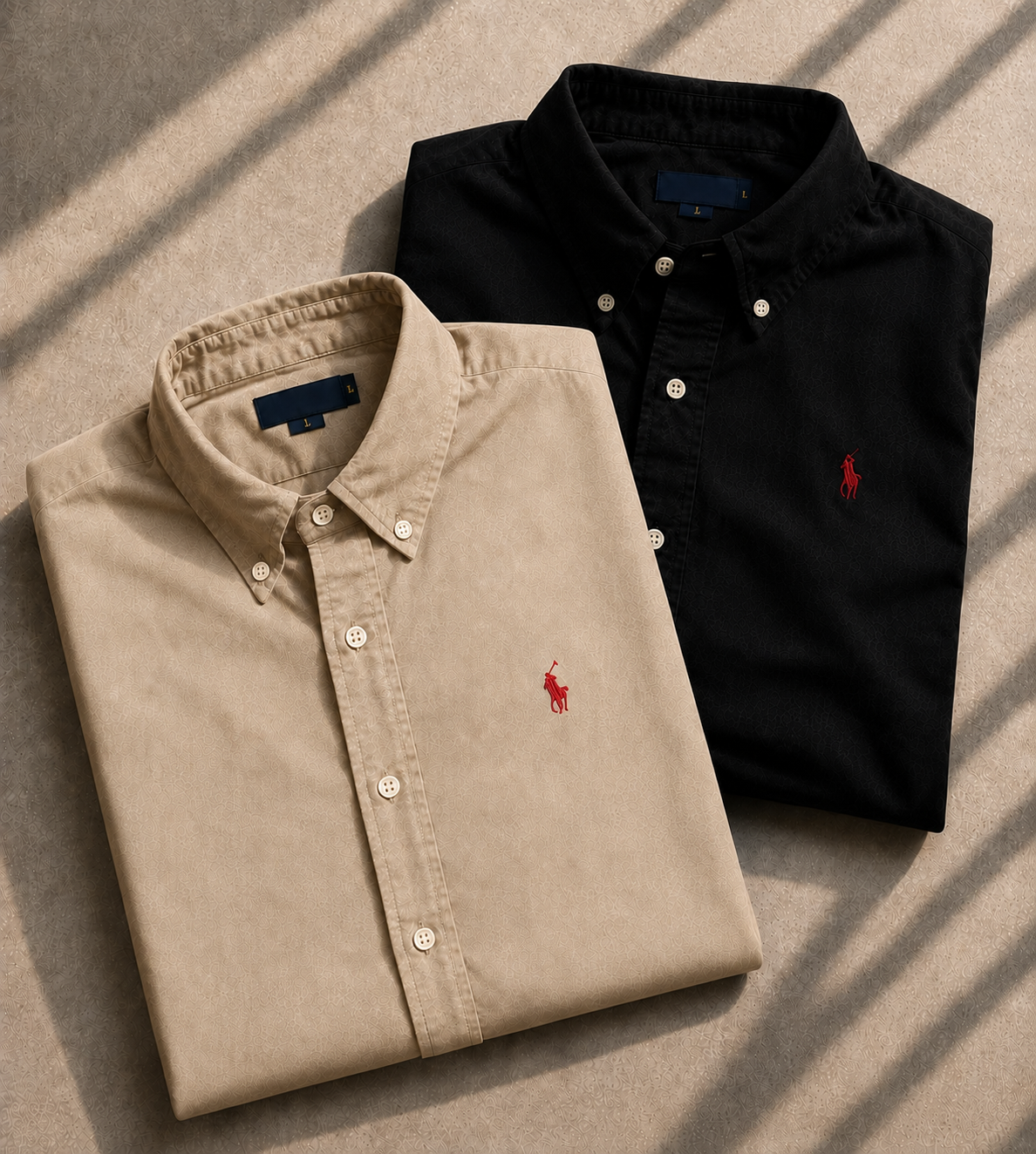 Men RL Polo Linen Cotton Shirts