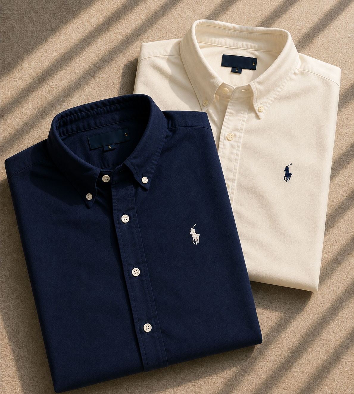Men RL Polo Linen Cotton Shirts