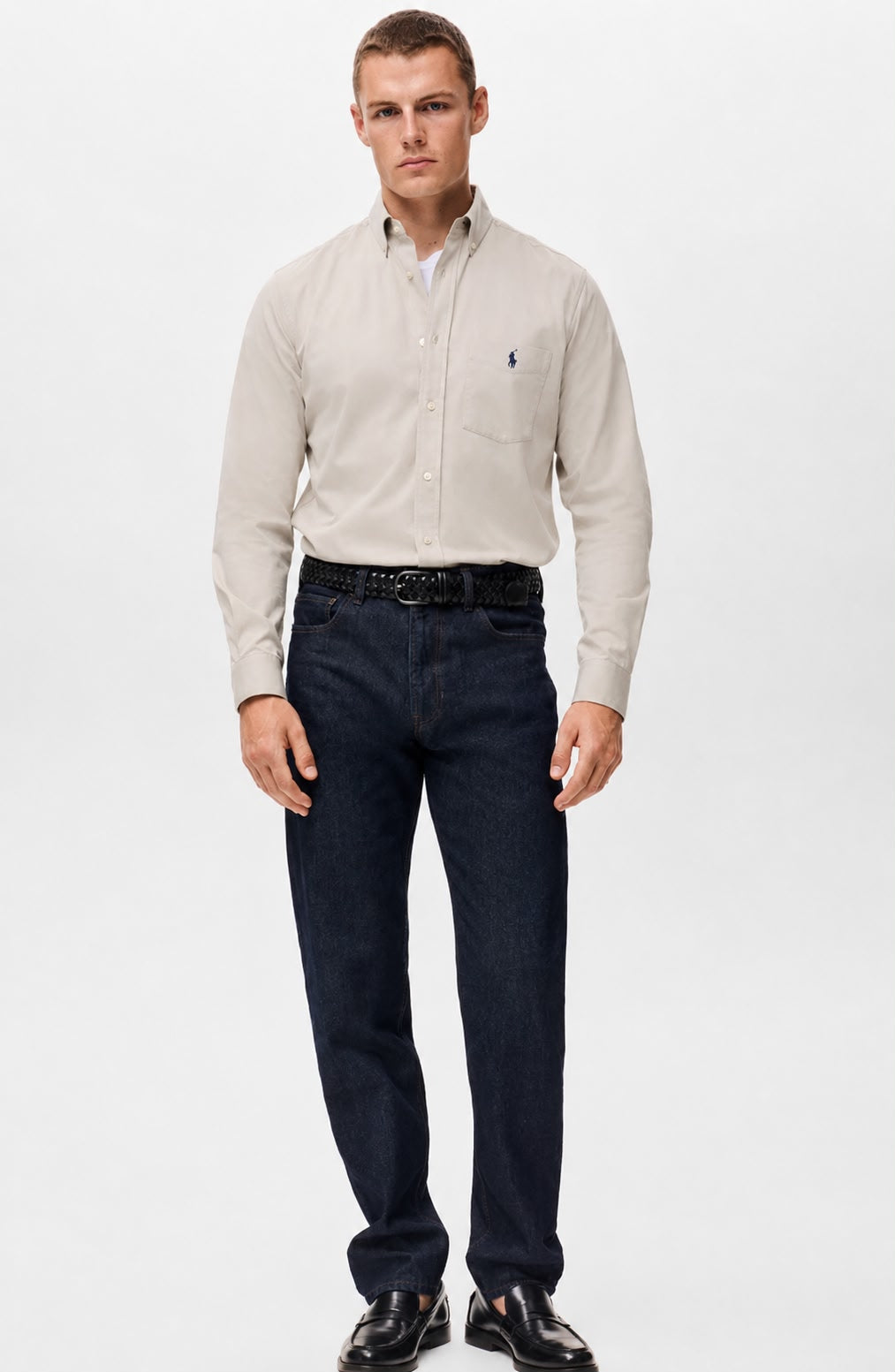 RL Luxury Beige Full Sleeve Shirt