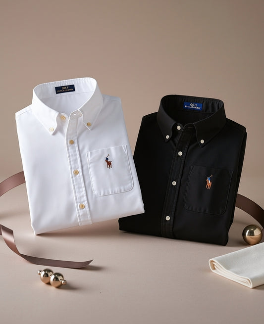 Men RL Polo Linen Cotton Shirts