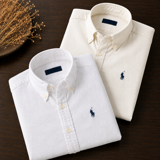 Men RL Polo Linen Cotton Shirts