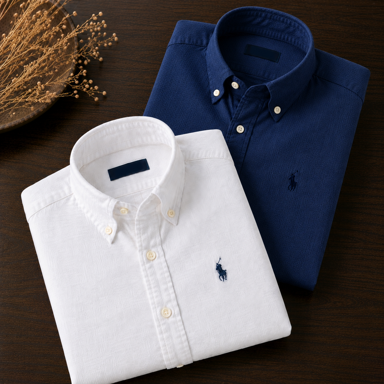 Men RL Polo Linen Cotton Shirts