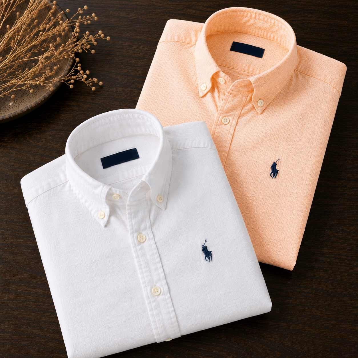 Men RL Polo Linen Cotton Shirts