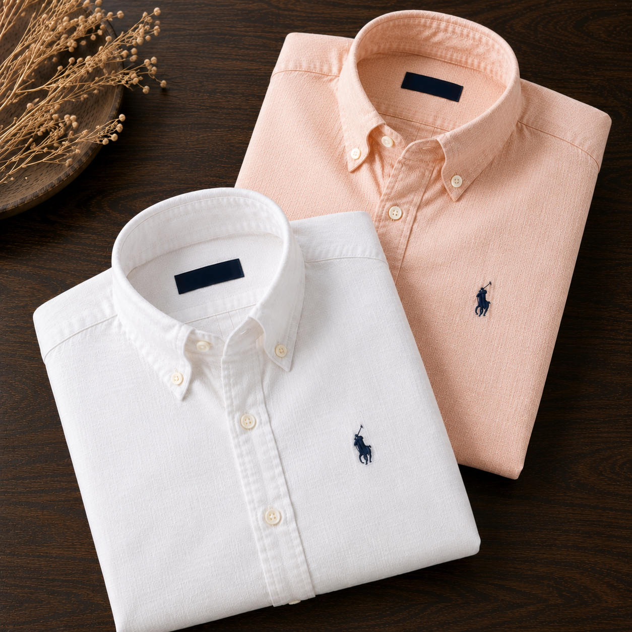 Men RL Polo Linen Cotton Shirts