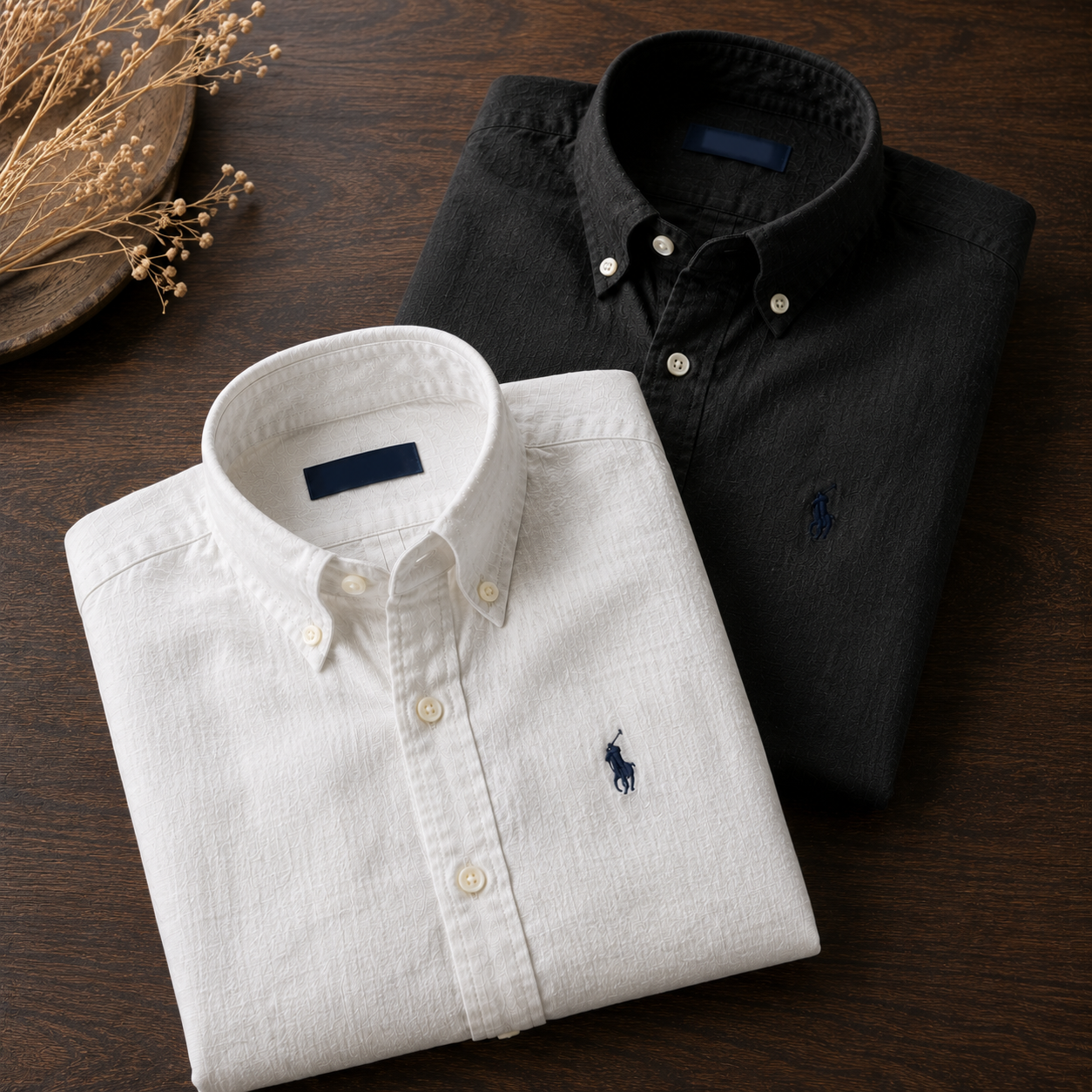 Men RL Polo Linen Cotton Shirts
