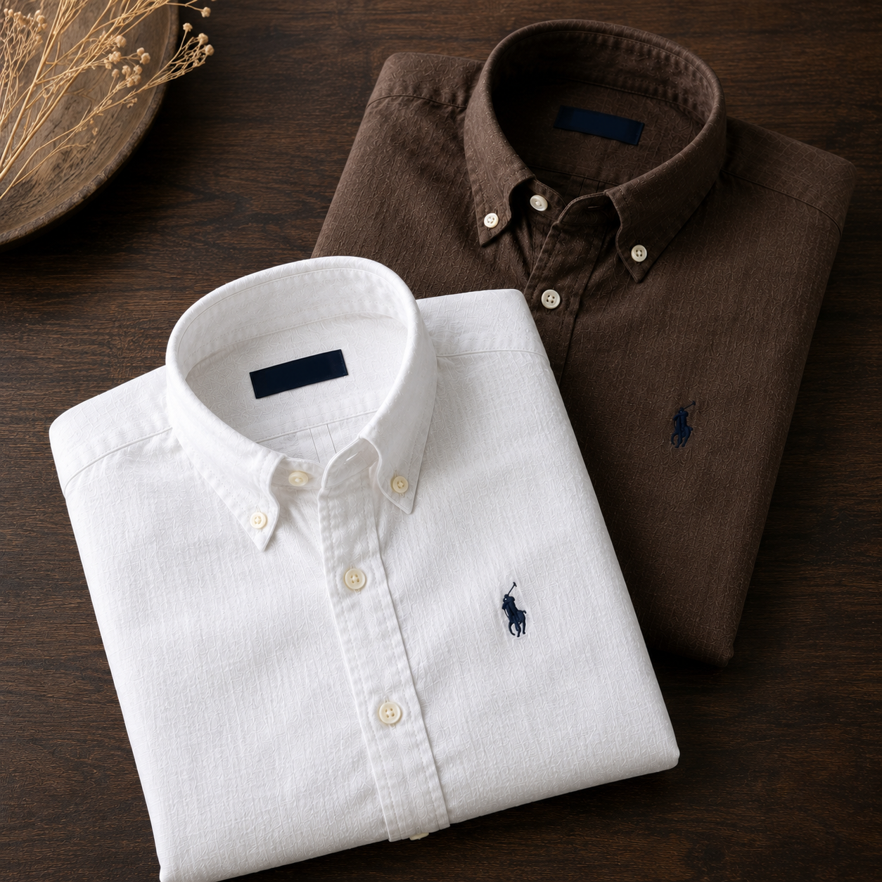 Men RL Polo Linen Cotton Shirts