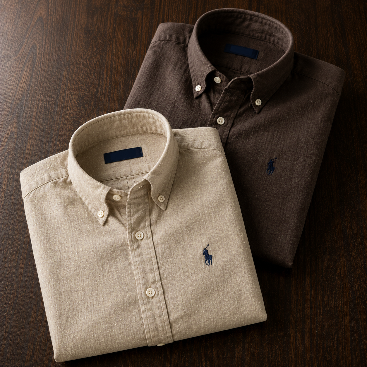 Men RL Polo Linen Cotton Shirts