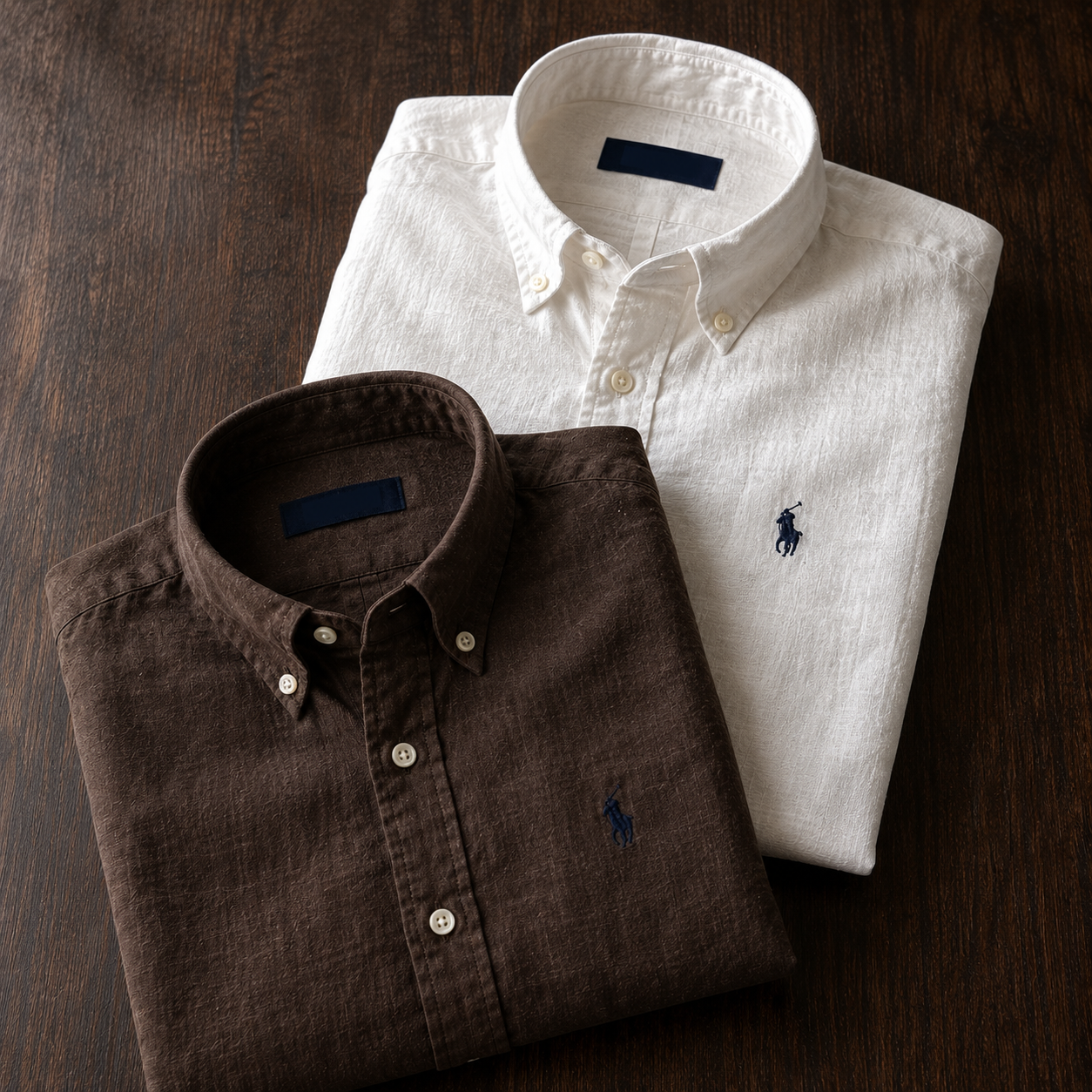 Men RL Polo Linen Cotton Shirts
