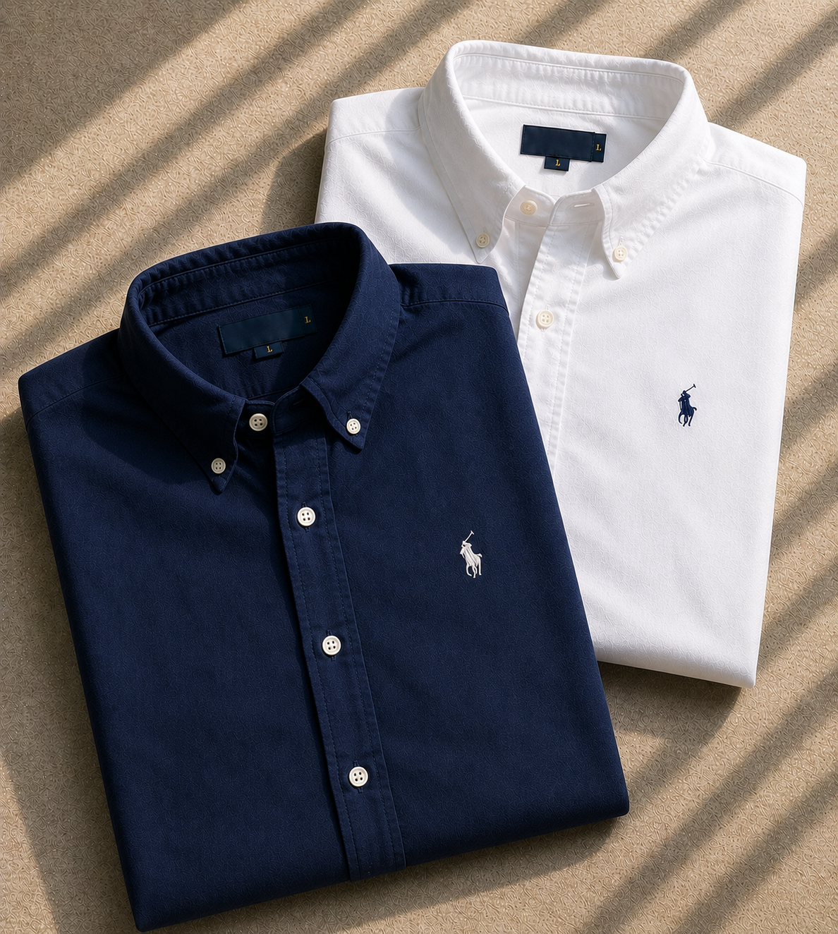 Men RL Polo Linen Cotton Shirts