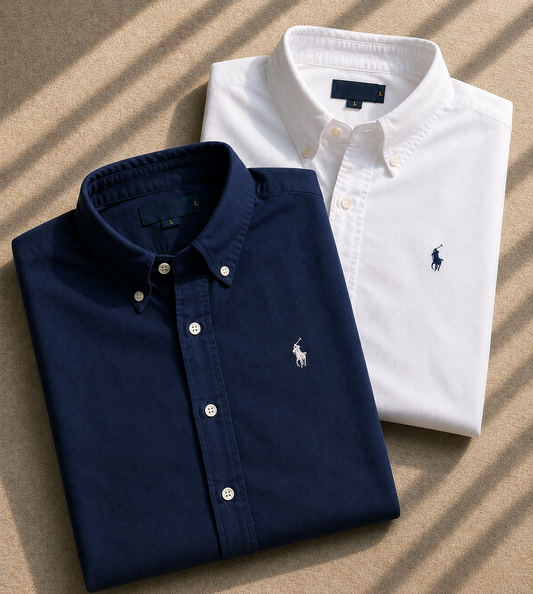 Men RL Polo Linen Cotton Shirts