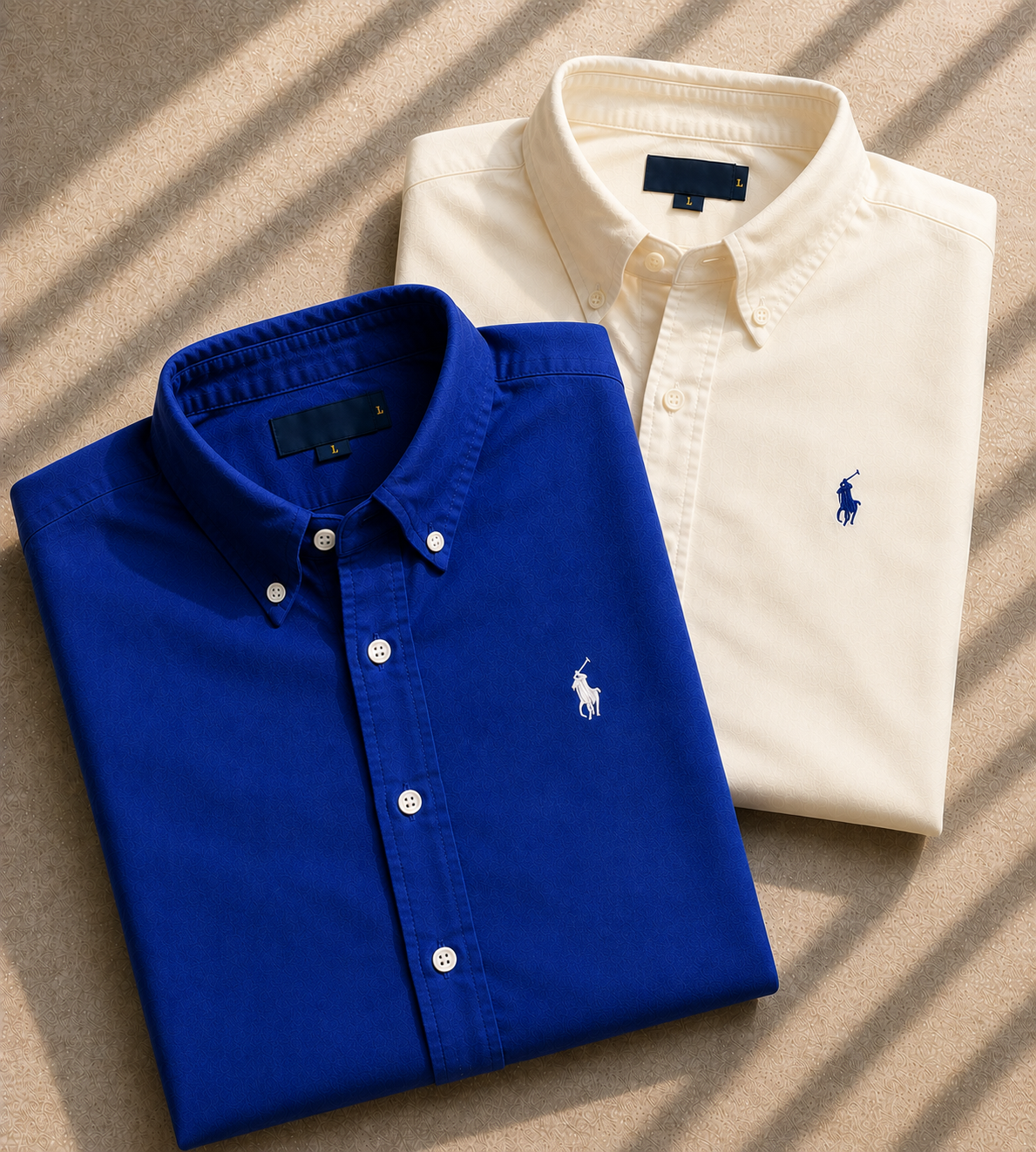 Men RL Polo Linen Cotton Shirts