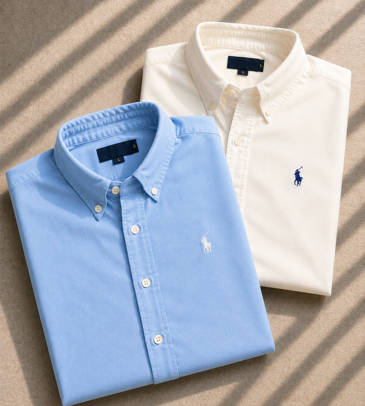 Men RL Polo Linen Cotton Shirts
