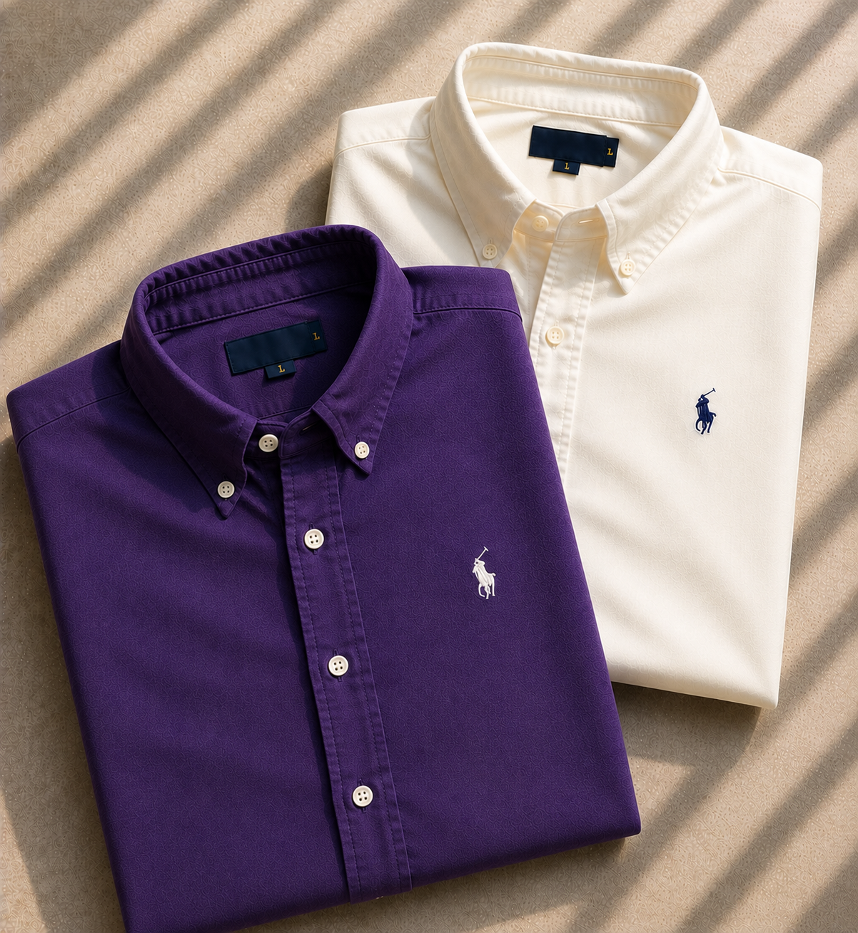 Men RL Polo Linen Cotton Shirts