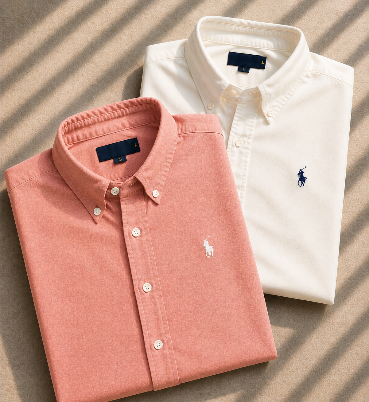 Men RL Polo Linen Cotton Shirts