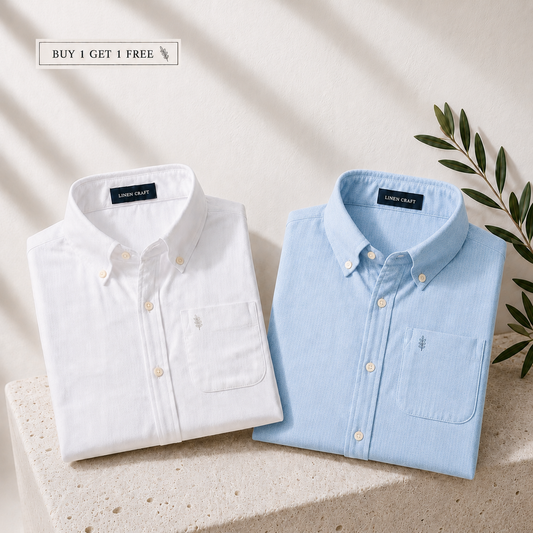 Men Monaco Vero Pure Linen Shirts (Pack of 2)