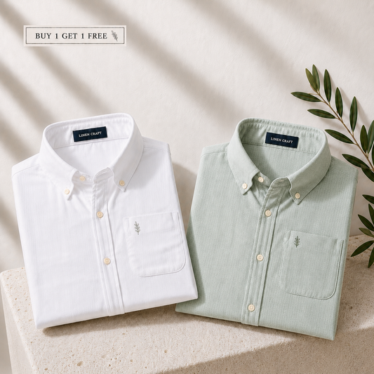 Men Monaco Vero Pure Linen Shirts (Pack of 2)