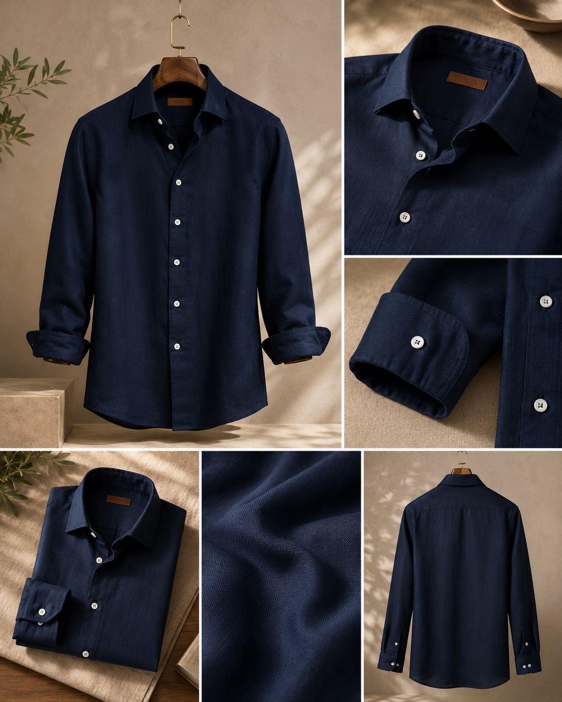 Men Monaco Vero Pure Linen Shirts