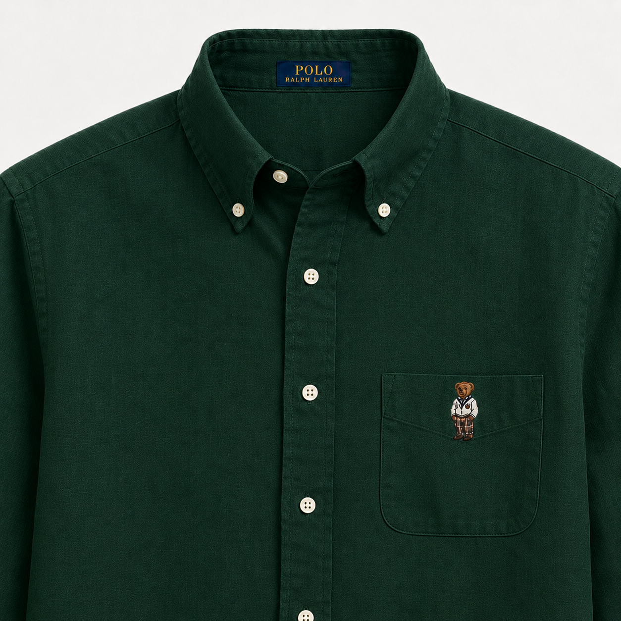 RL Royal Green Linen Shirt