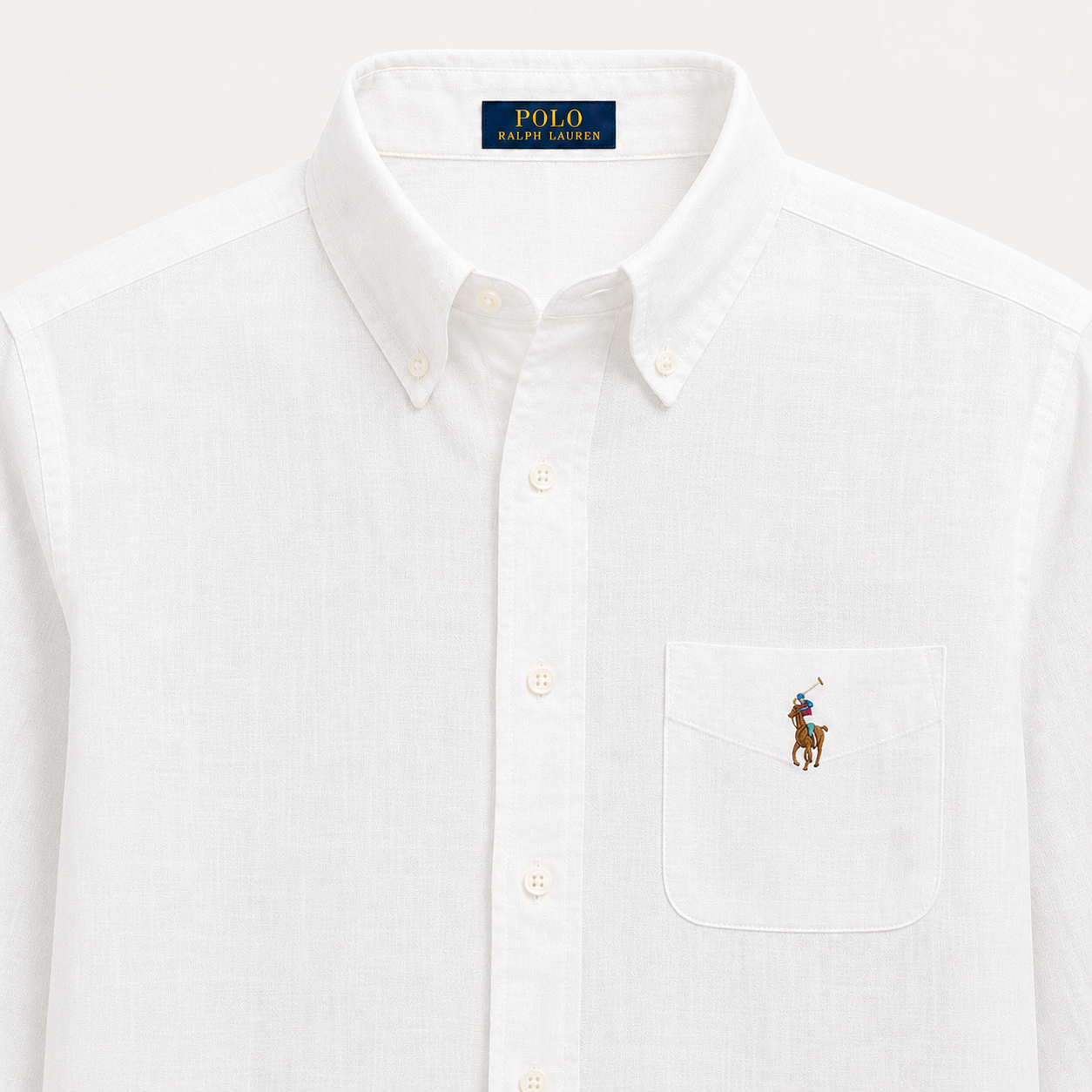 RL Linen White Shirt