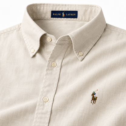RL Cream LINEN Shirt
