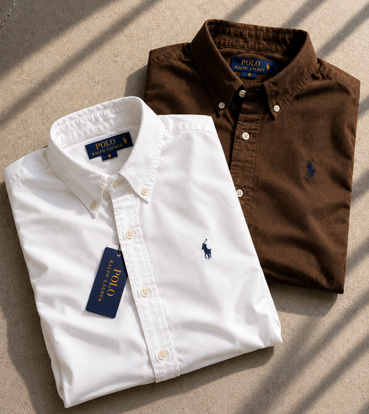 Men RL Polo Linen Cotton Shirts