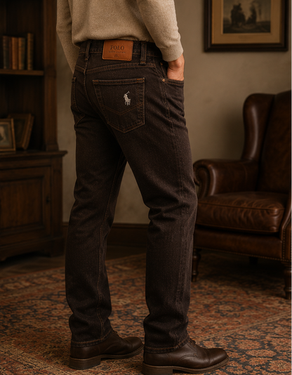 RL Polo Coffee Brown Denim jean