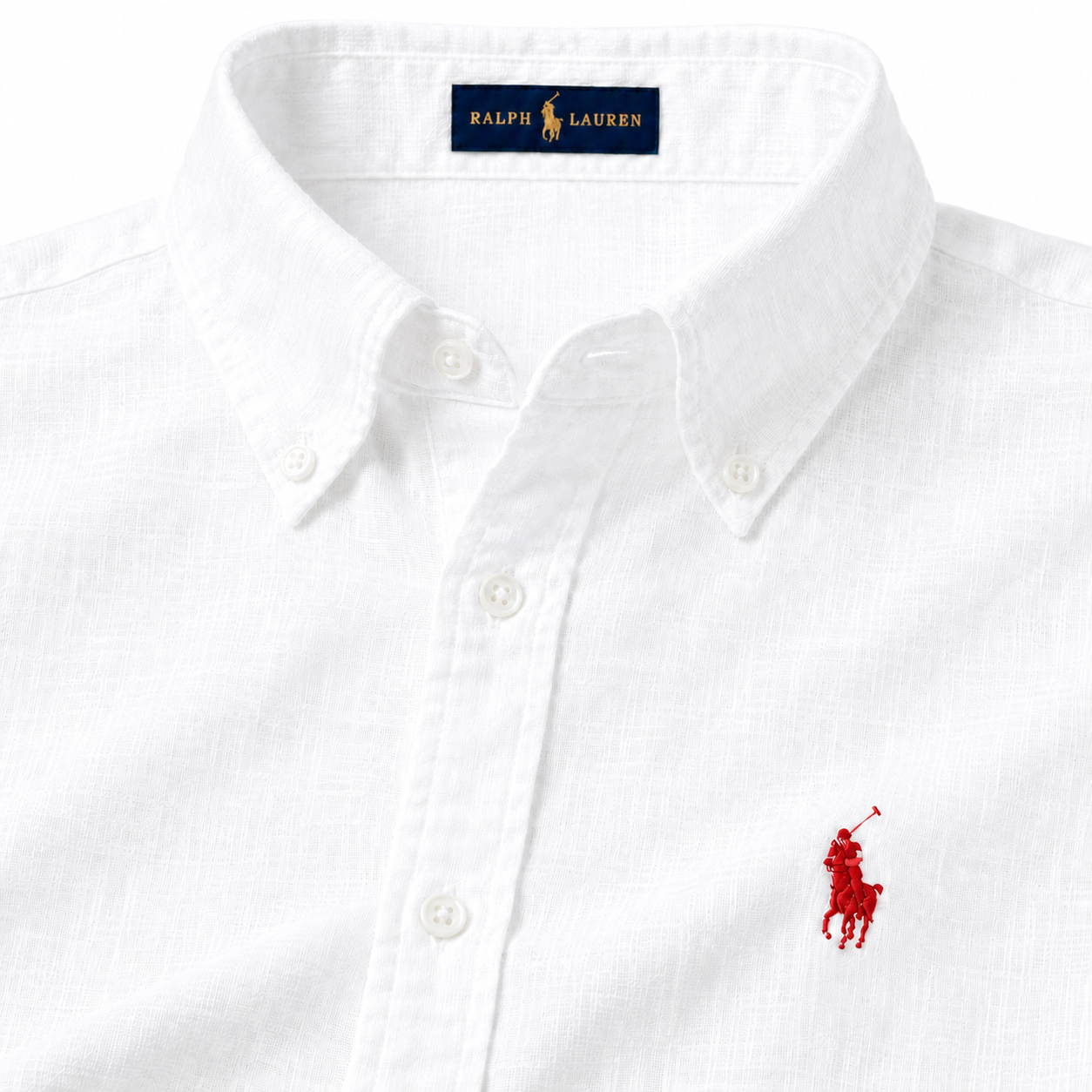 RL Linen White Shirt