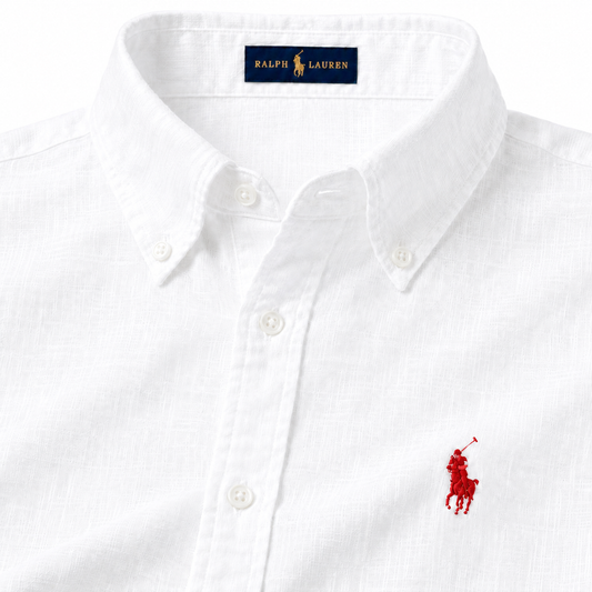 RL Linen White Shirt