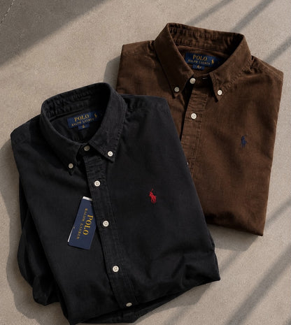 Men RL Polo Linen Cotton Shirts