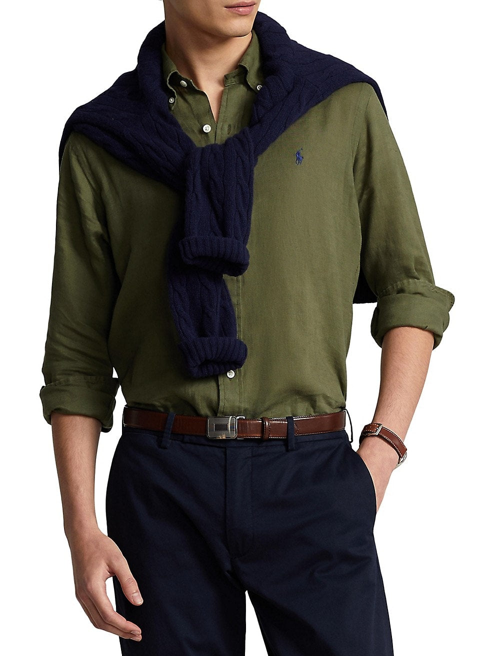 RL Bottle Green Oxford Shirt