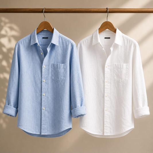 Men Monaco Vero Pure Linen Shirts (Pack of 2)