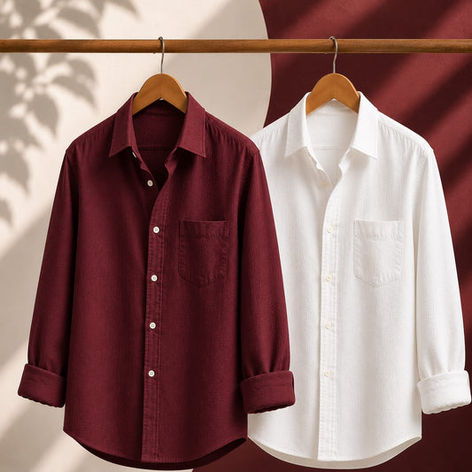 Men Monaco Vero Pure Linen Shirts (Pack of 2)