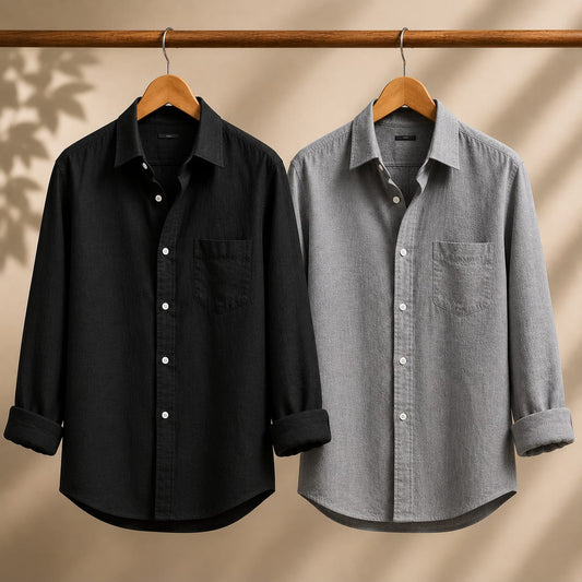 Men Monaco Vero Pure Linen Shirts (Pack of 2)