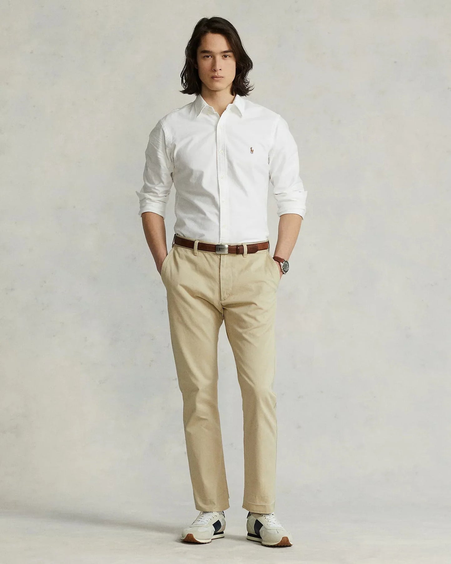 Ralph Lauren Effortlessly Elegant White Button-Up Shirt